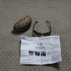 Coach 'Sarah' S437 Sunglasses with Case and COA